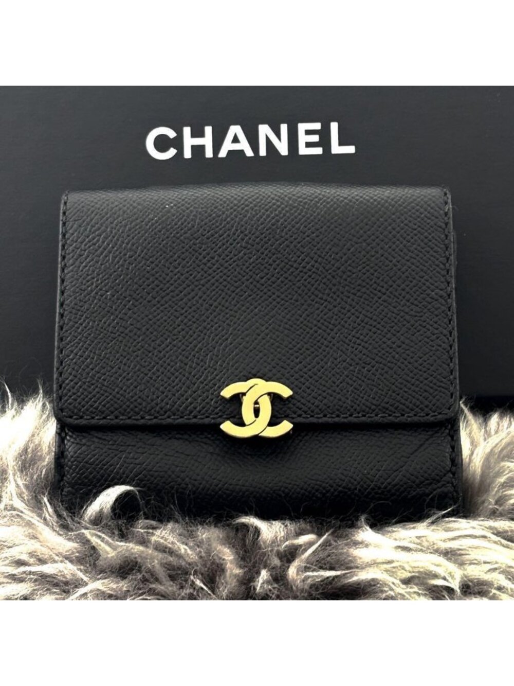 Chanel Wallet Coco Lock Snap Bifold